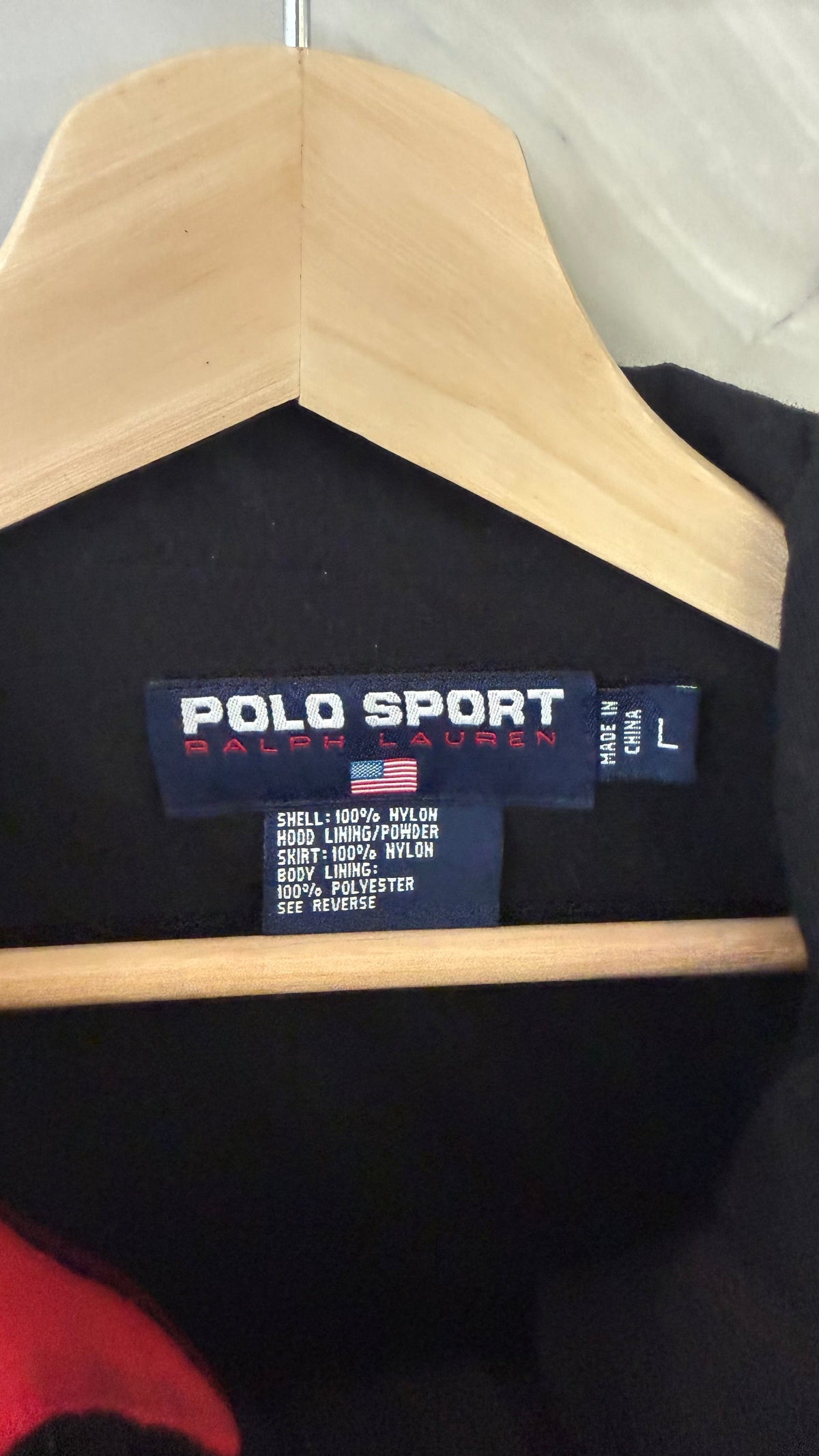 Vintage 90s Polo Ralph Lauren Ski Tech Red & Black Jacket product image 3