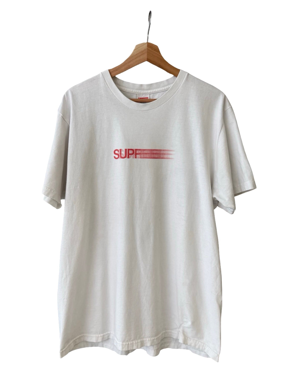 Supreme White & Red Motion Logo Tee product image 1