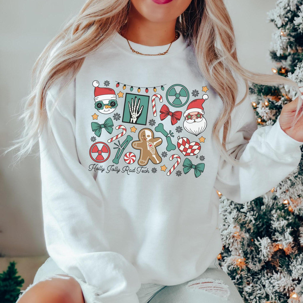 Holly Jolly Radiology Crew Christmas Sweatshirt – RAD Tech product image 1