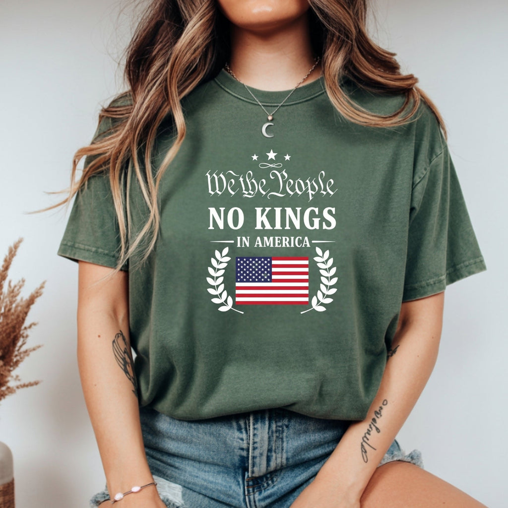 No Kings in America Tee – Liberty & Democracy Statement product image 1