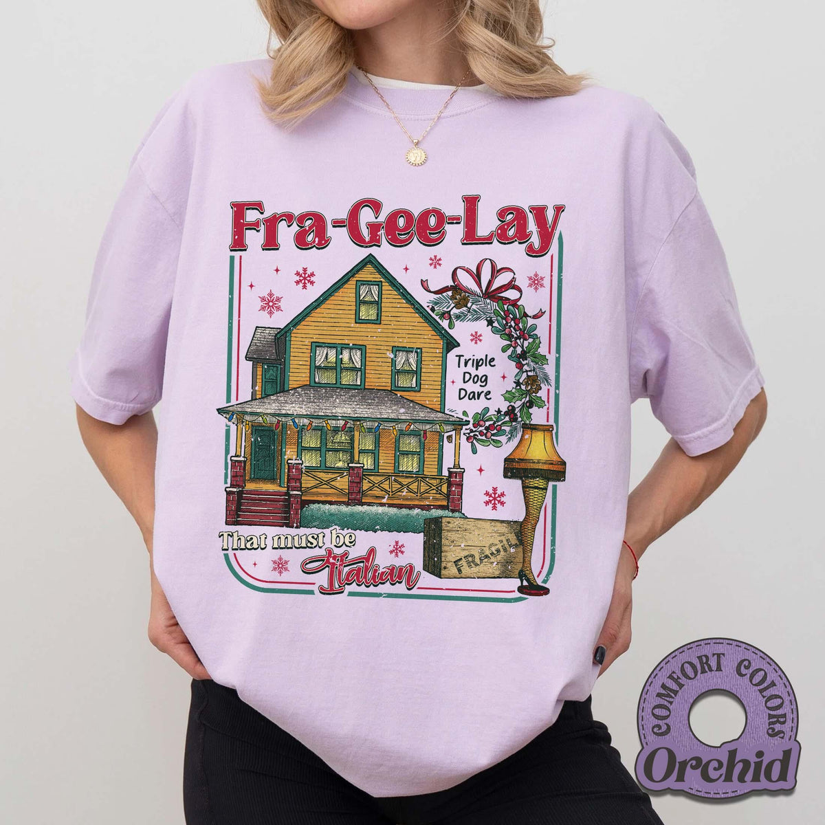 Leg Lamp Christmas Shirt – Funny 90s Nostalgia Holiday Oh product image 1