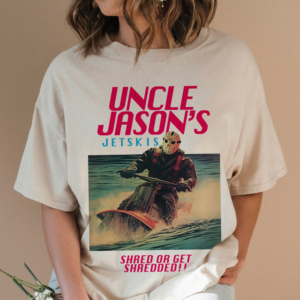 Funny Jason T-Shirt – Uncle Jason’s Jetskis Vintage 80s product image 1