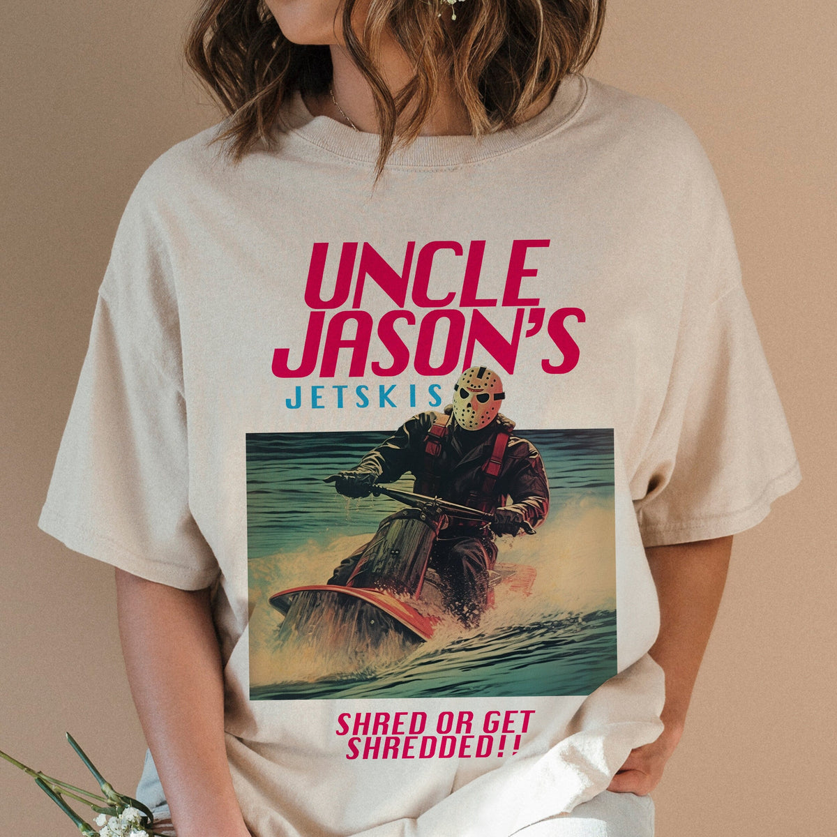 Funny Jason T-Shirt – Uncle Jason’s Jetskis Vintage 80s product image 1