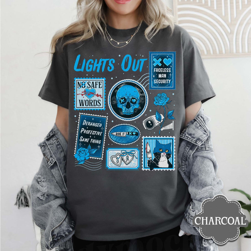 Lights Out Book Lover Sweatshirt – Dark Romance Reading product image 1
