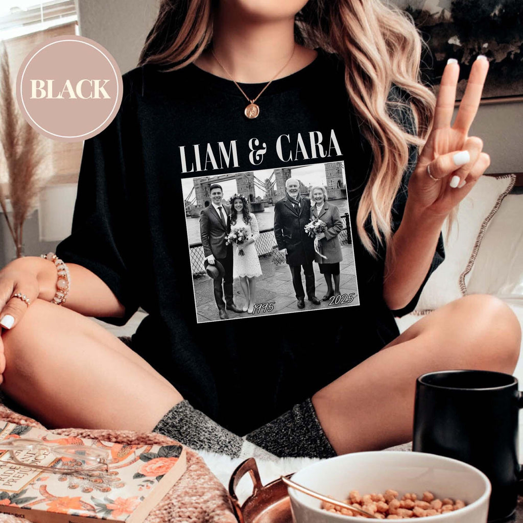 Custom Anniversary Shirt With Then & Now Photos product image 1