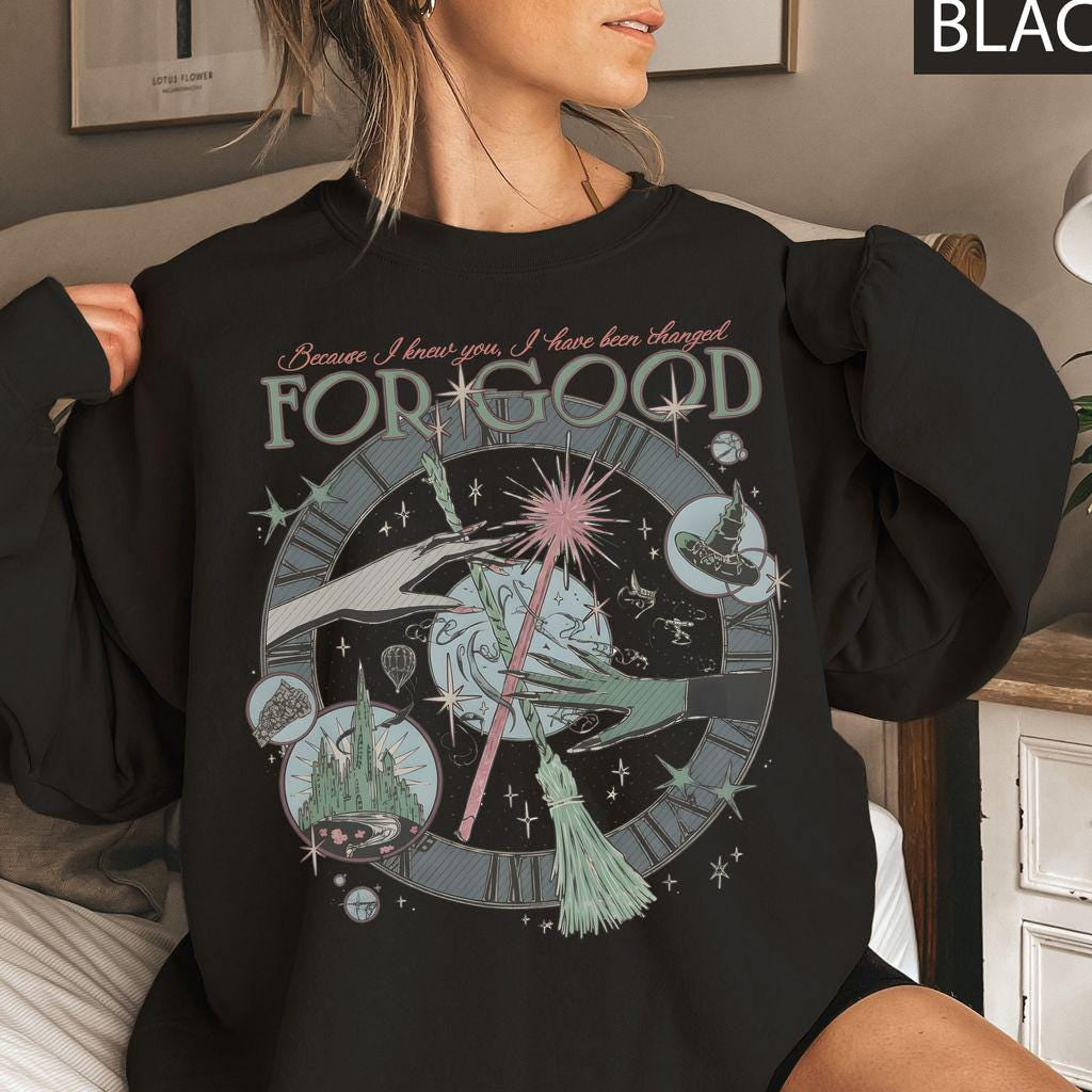 Vintage Wicked Inspired Sweatshirt – Changed for Good Quote product image 1