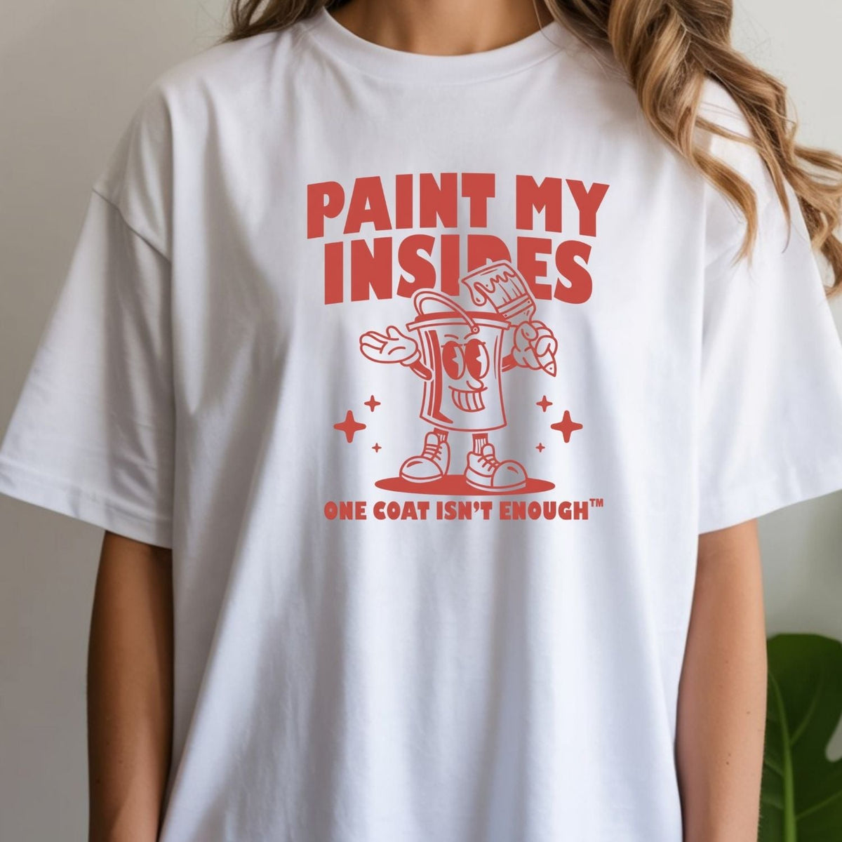 Retro Paint Can Mascot T-Shirt - Funny Art Graphic Tee product image 1