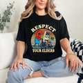 Respect Your Elders Shirt – Funny Retro Gaming Tee – 80s product image 1