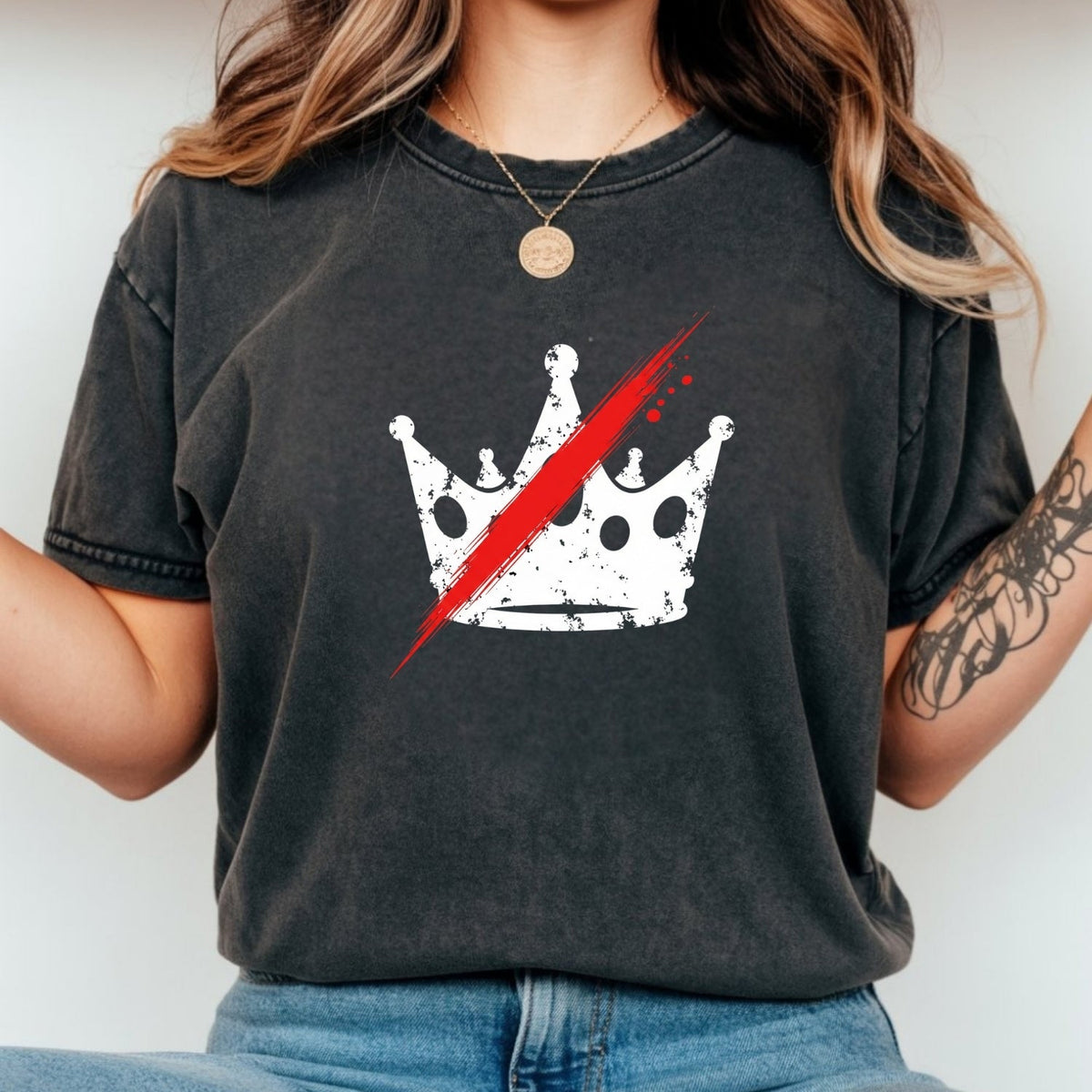 No Faux King Way T-Shirt – Funny Political Satire Tee product image 1