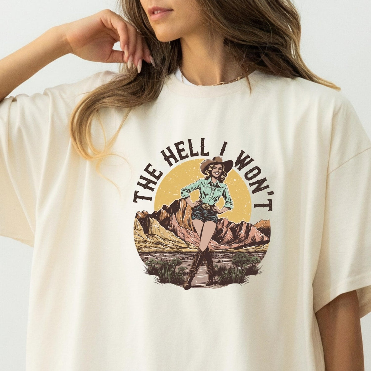 The Hell I Won’t T-Shirt – Retro Feminist Tee, Equality & product image 1