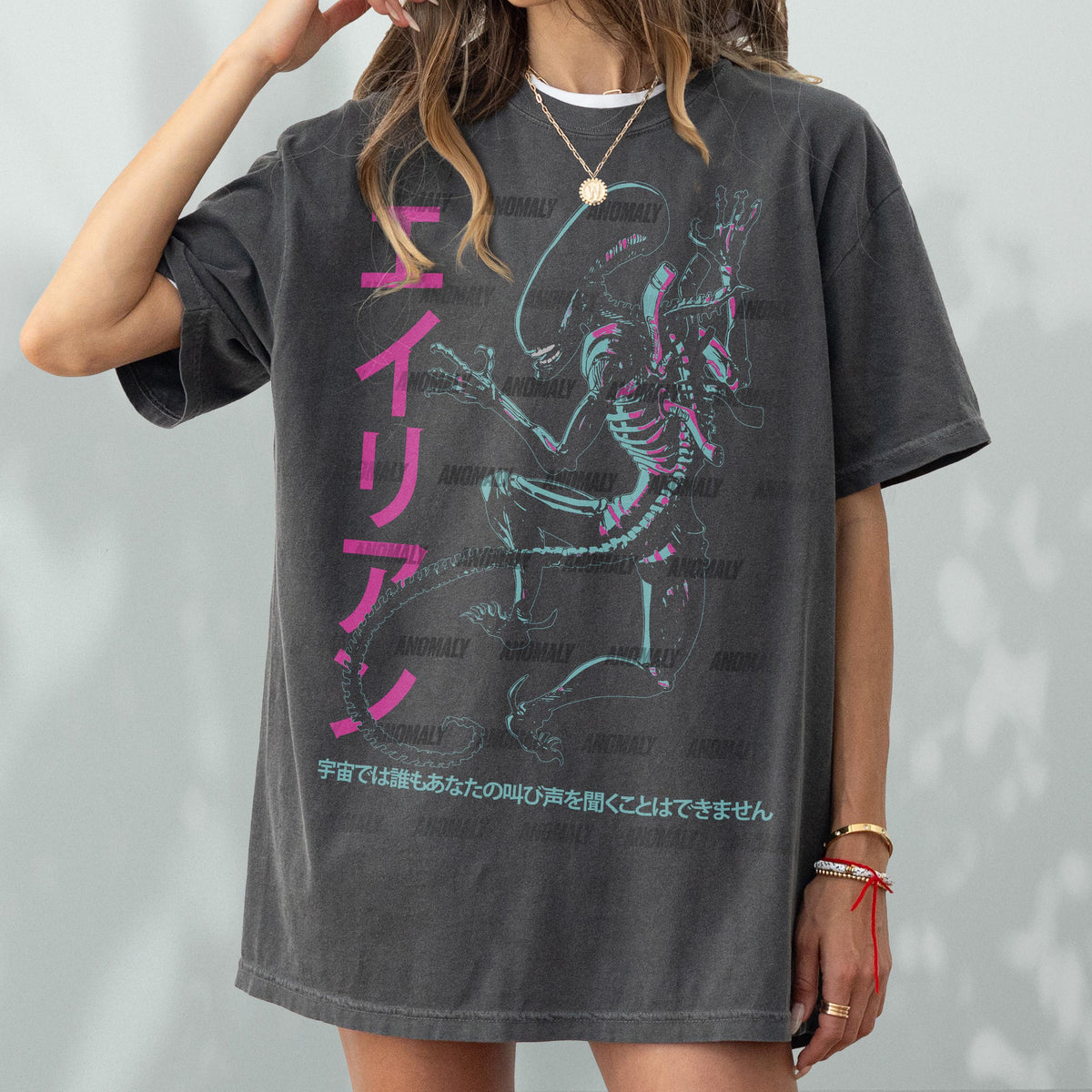 Vintage Alien T-Shirt – Retro Japanese Xenomorph Graphic Tee product image 1