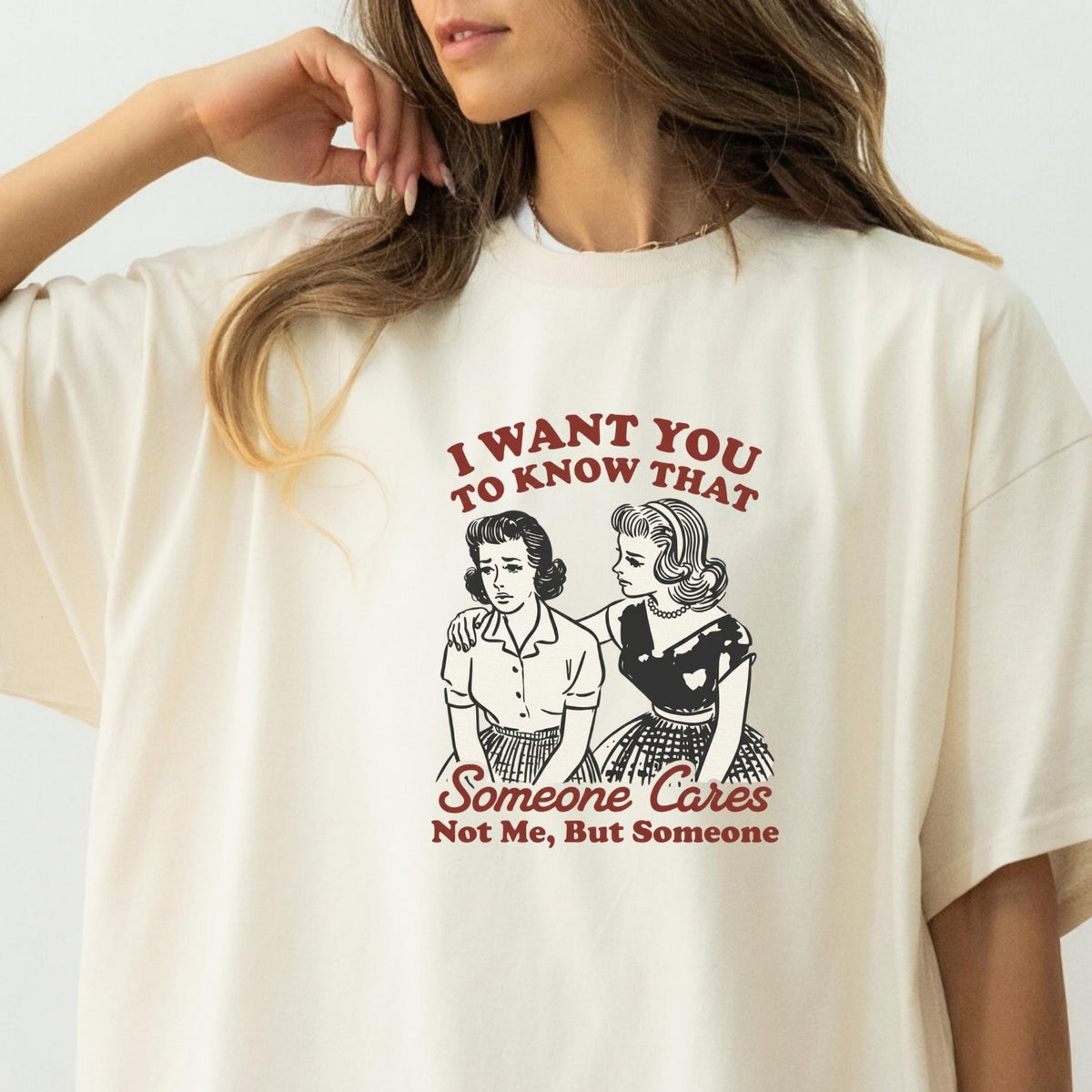 Someone Cares T-Shirt – Retro Sarcastic Tee – Snarky Humor product image 1