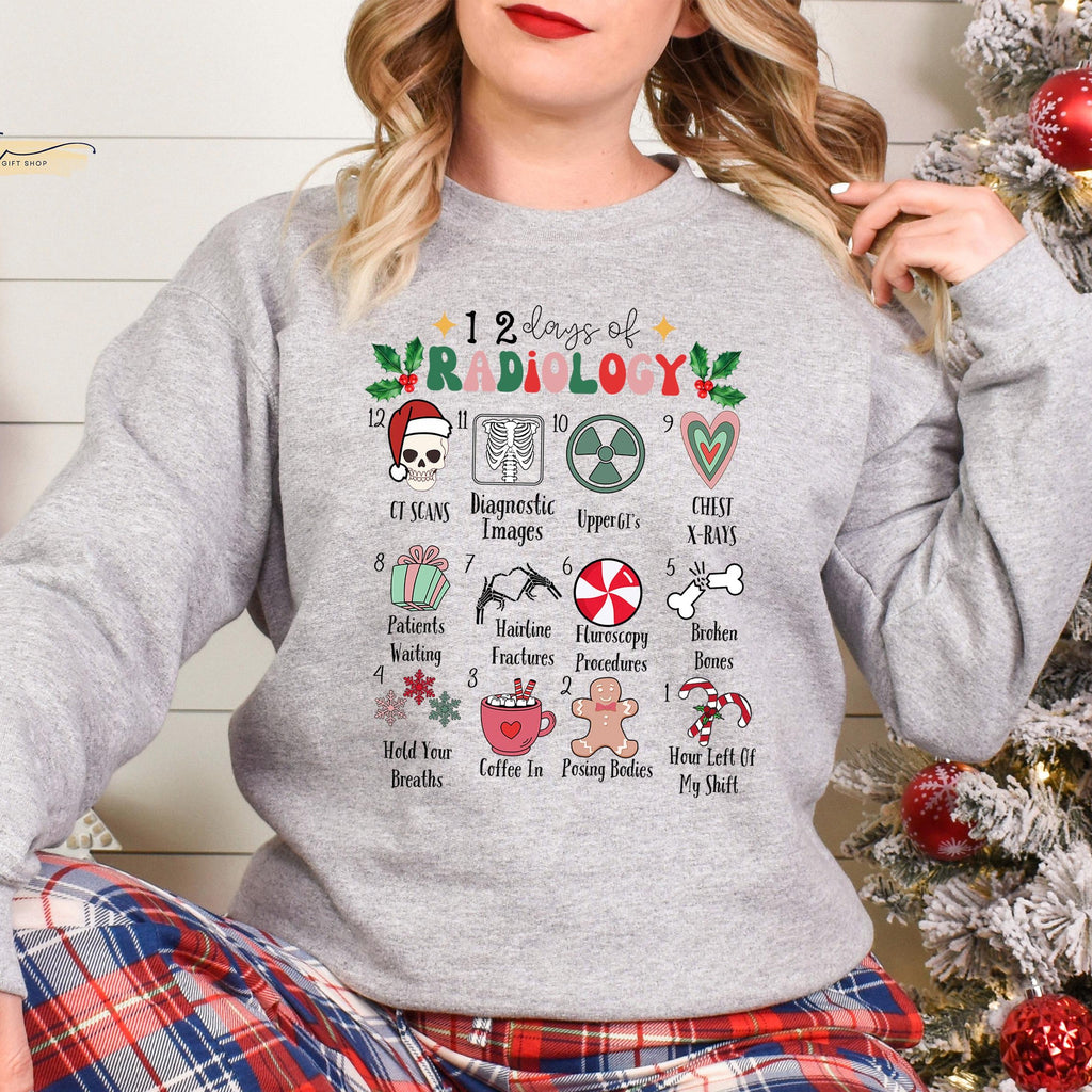 12 Days of Christmas Radiology Sweater – Funny X-Ray Tech product image 1
