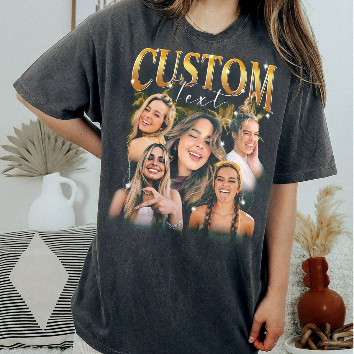 Custom Girlfriend Shirt – Personalized Bootleg Photo Tee product image 1