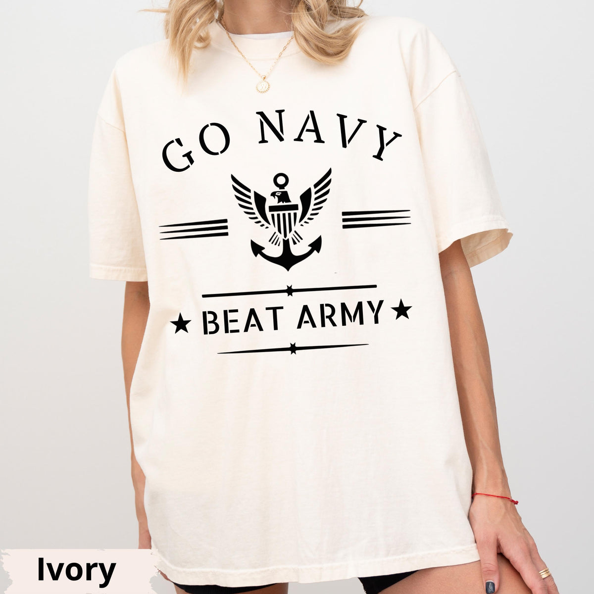 Go Navy Beat Army Shirt – Military Game Day Patriotic Tee product image 1