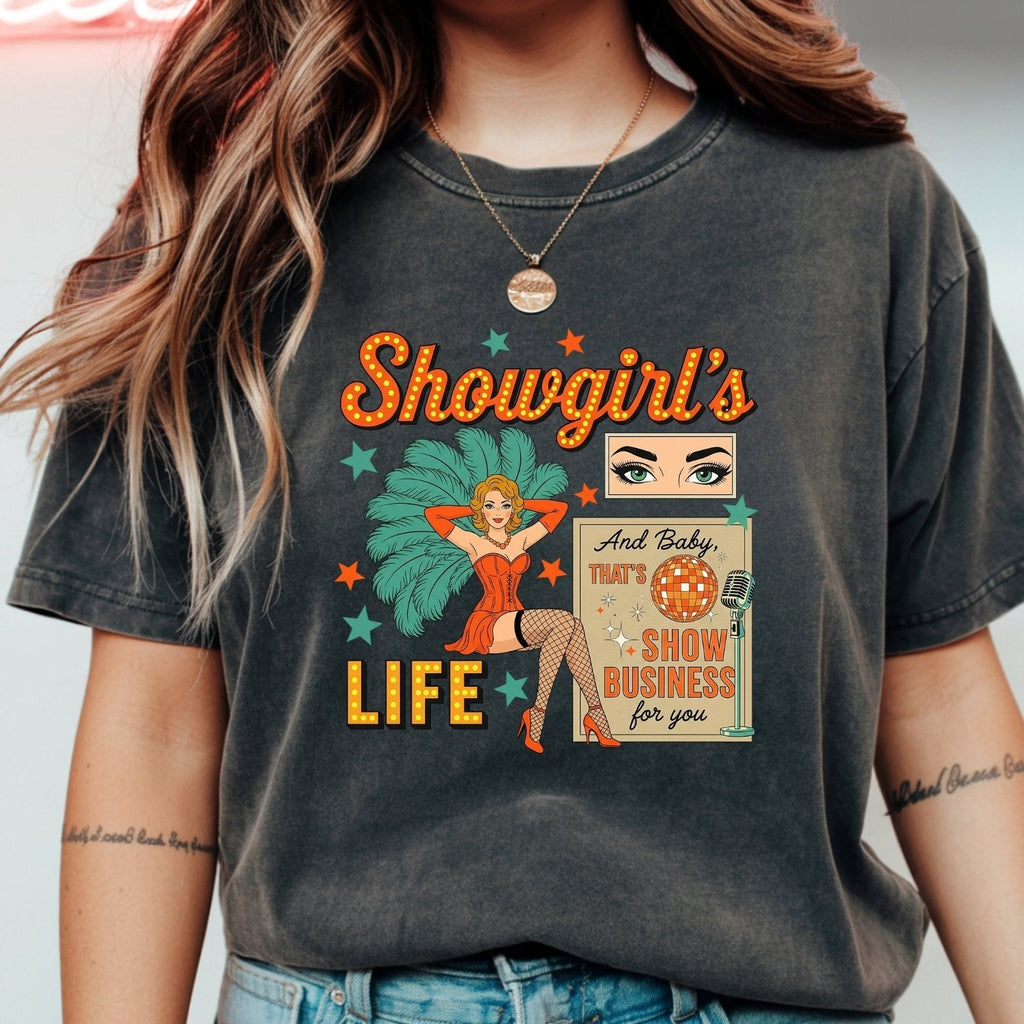 Showgirl Life Era T-Shirt – Retro Era-Inspired Graphic Tee product image 1