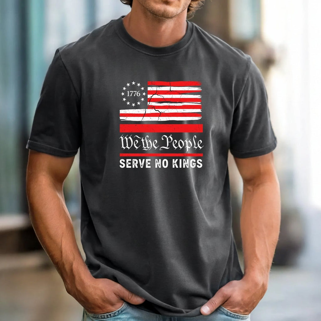 We The People Serve No Kings T-Shirt – Patriotic Freedom product image 1