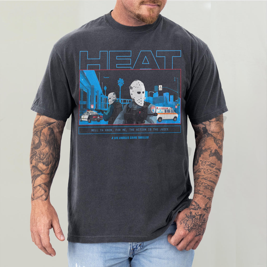 Retro 90s Action Movie T-Shirt – Los Angeles Bank Robbery product image 1