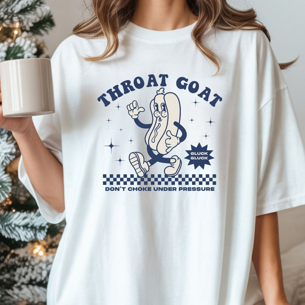 Funny Throat Goat Meme T-Shirt - Retro Inappropriate Shirt product image 1