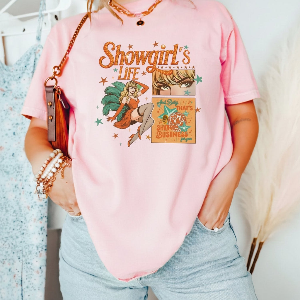Showgirl Life Era T-Shirt – Vintage Aesthetic Graphic Tee product image 1