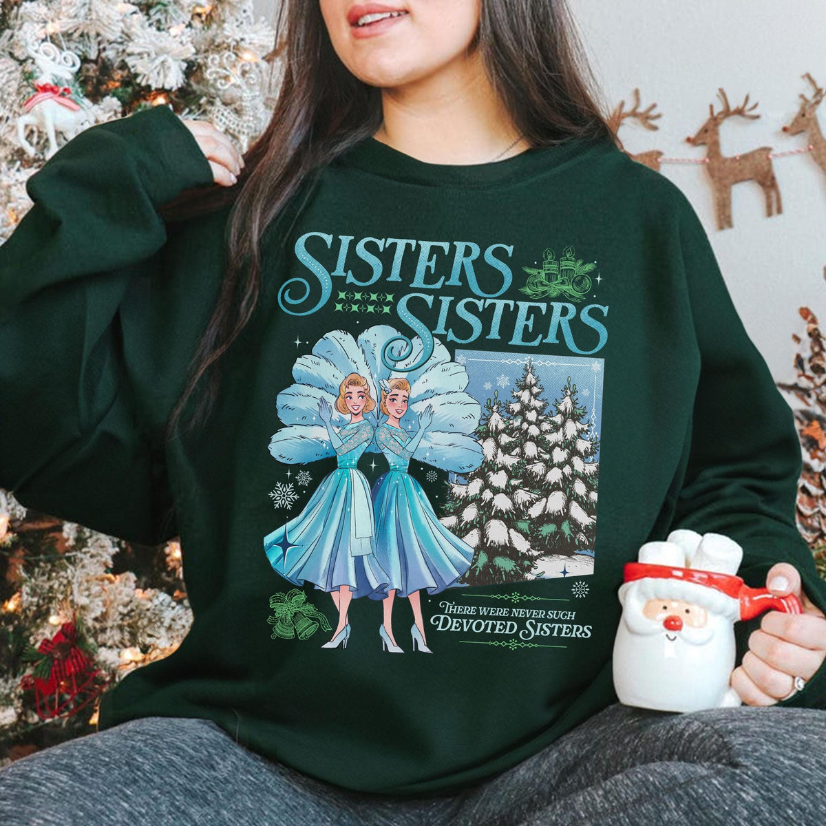 Haynes Sisters White Christmas Sweatshirt – Song Shirt product image 1