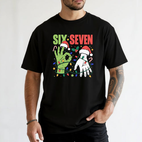 6 7 Christmas Shirt – Funny Santa Meme Holiday Tee product image 1