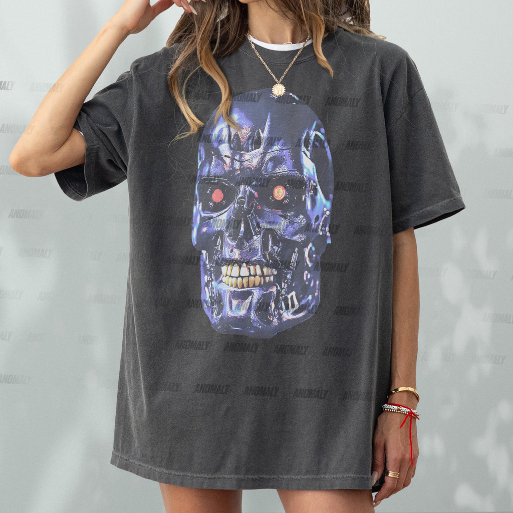 Retro Robot Graphic Tee – 80s Sci-Fi Movie Style T-Shirt product image 1