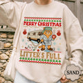Litter’s Full Cat Christmas Sweatshirt – Funny Xmas product image 1