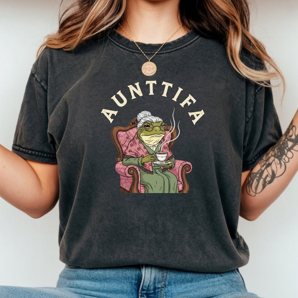 Funny Frog Meme Shirt – Aunt Tifa Inspired Graphic Tee product image 1