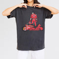 8-Bit Anime Graphic Tee – Cyberpunk Neo-Tokyo Motorcycle product image 1