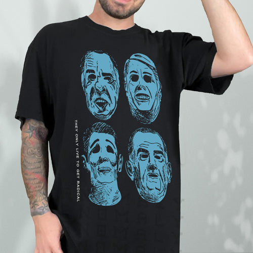 90s Action Movie T-Shirt – Bank Robbery Mask Vintage product image 1