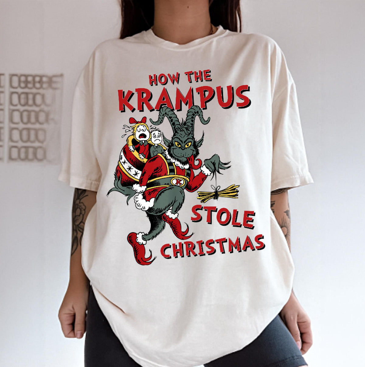 How the Krampus Stole Christmas Shirt – Vintage Horror Tee product image 1
