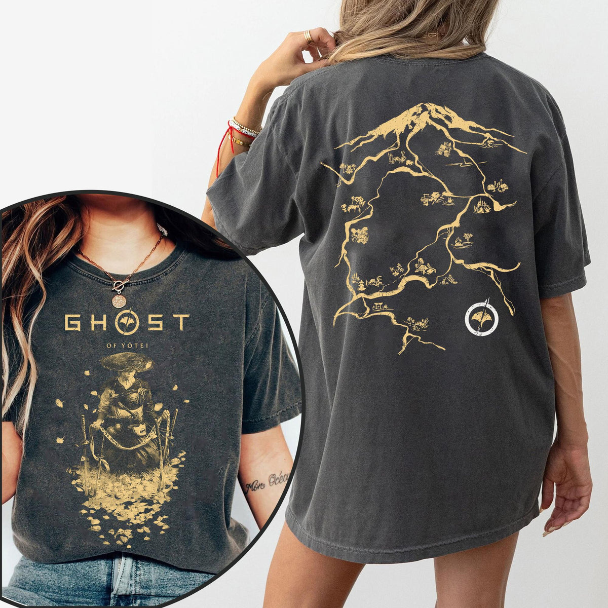 Ghost of Yotei Shirt – Anime Atsu Samurai Japan Two-Sided product image 1