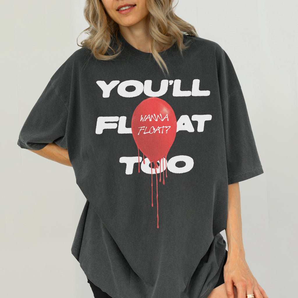 You’ll Float Too Balloon T-Shirt – Horror Movie Penny-Wise product image 1