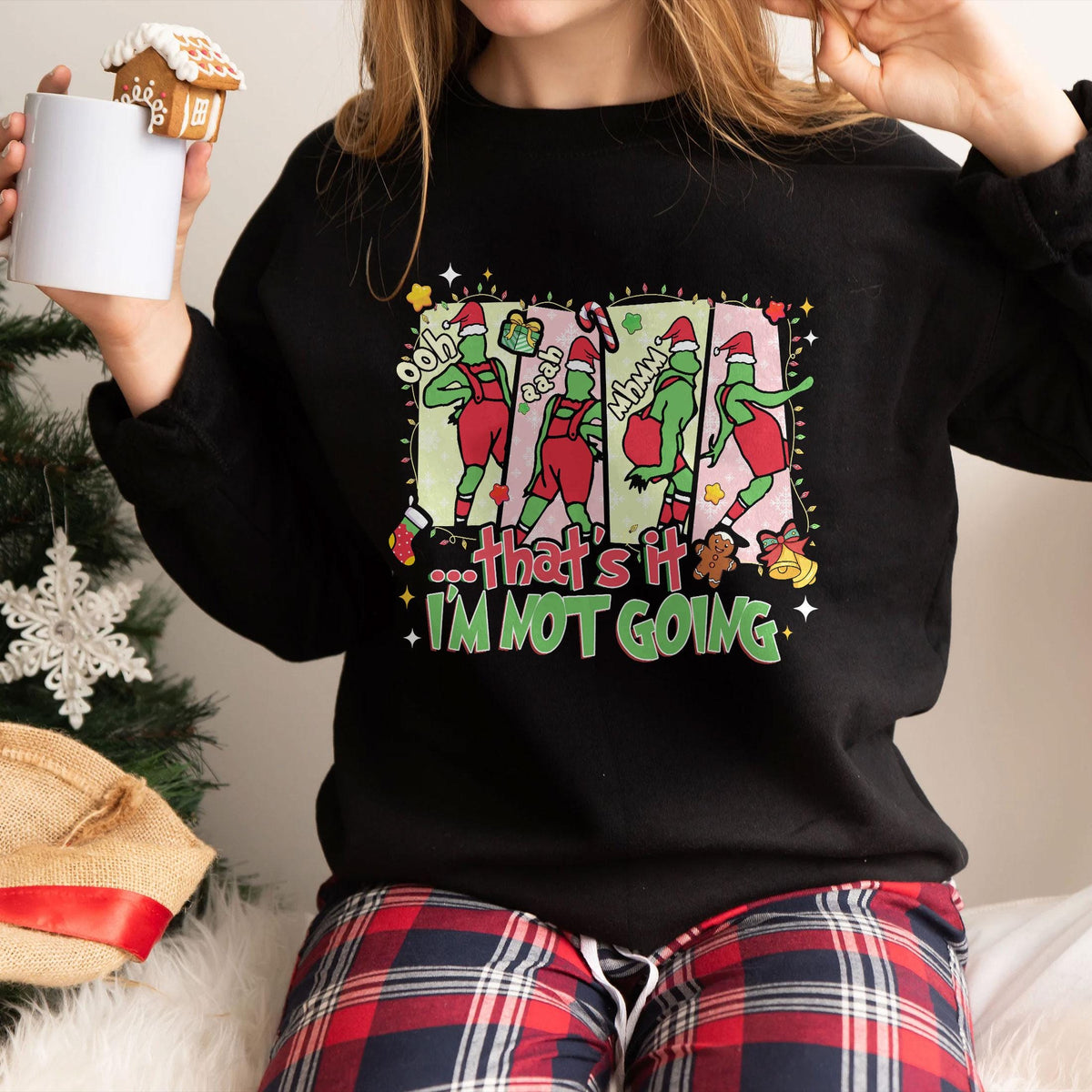 That’s It I’m Not Going Sweatshirt – Funny Green Animal product image 1