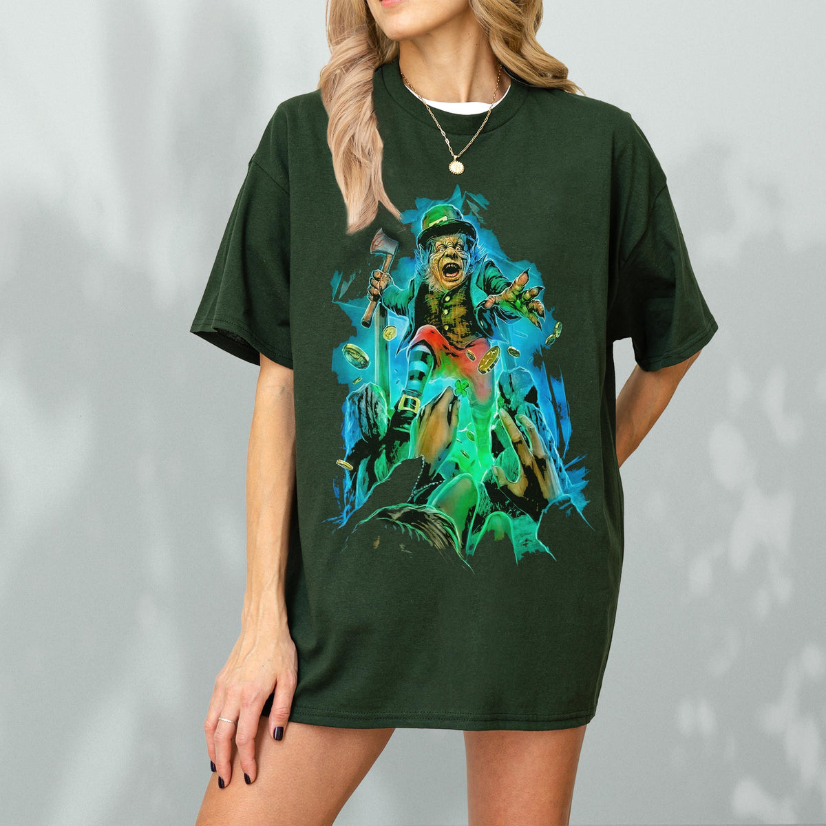 Leprechaun T-Shirt Retro 90s Horror Movie Graphic Tee product image 1