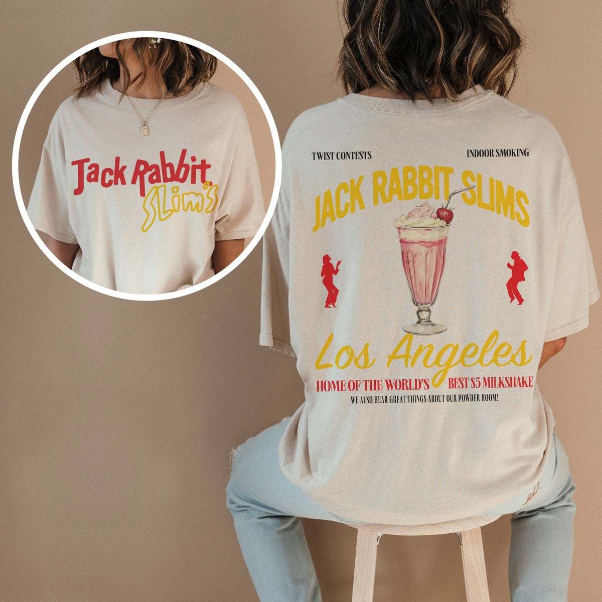 Jack Rabbit Slim’s T-Shirt – Retro Pulp Fiction Movie product image 1