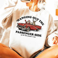 Hanging Out the Passenger Side Christmas T-Shirt – Funny product image 1