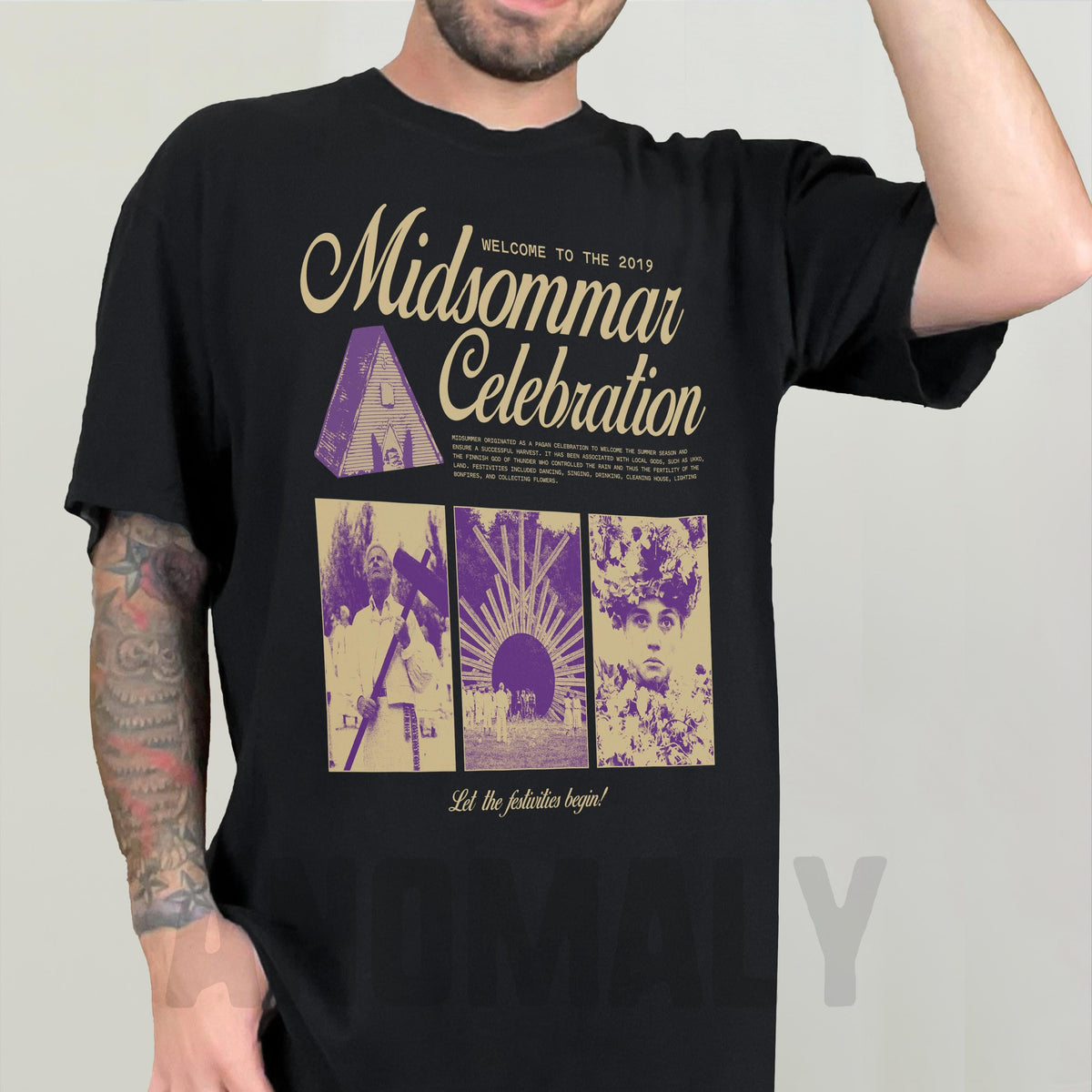 Retro Midsommar Celebration T-Shirt – Funny Modern Horror product image 1
