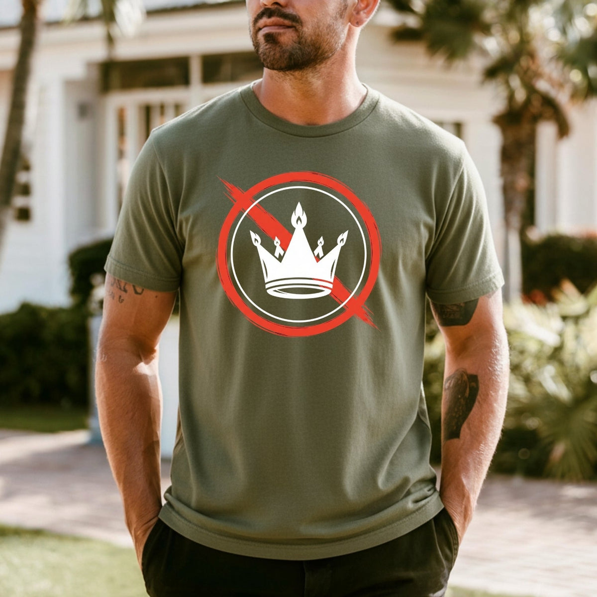 No Kings Statement T-Shirt – No Crown Symbol Shirt – product image 1