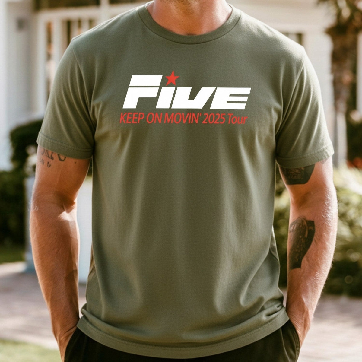 Vintage Five 90s Boyband T-Shirt – Retro Pop Tour-Inspired product image 1