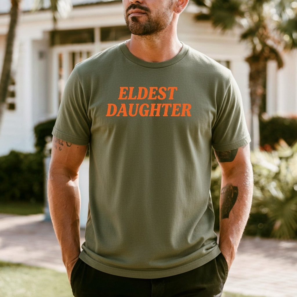 Retro Eldest Daughter Tee – Funny Aesthetic Graphic Shirt product image 2