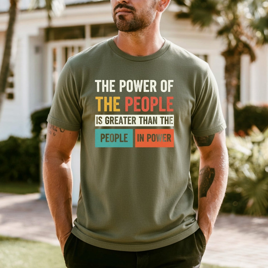 The Power of People T-Shirt – Retro Comfort Graphic Tee – product image 2