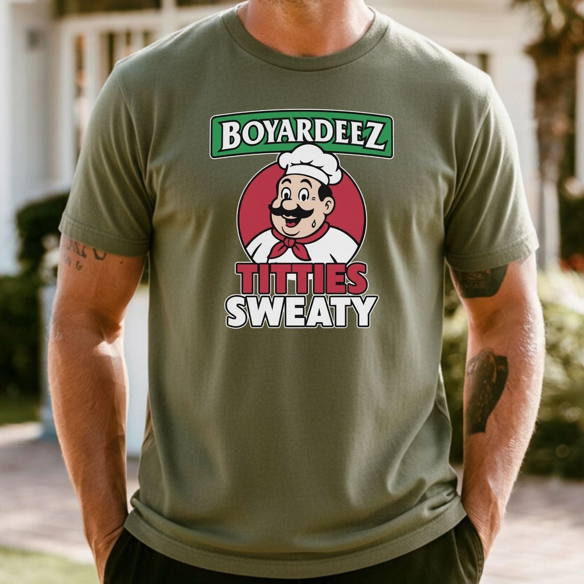 Retro Boyardeez Titties Sweaty Meme Tee - Funny Graphic product image 2