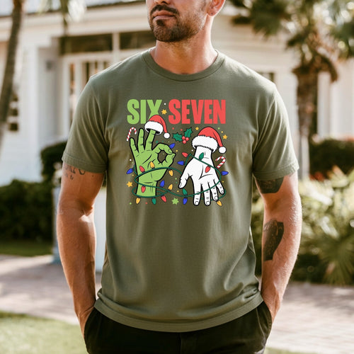 6 7 Christmas Shirt – Funny Santa Meme Holiday Tee product image 2