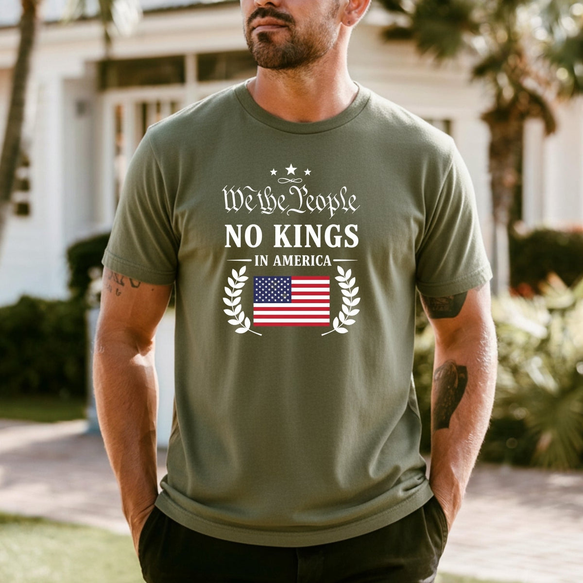 No Kings in America Tee – Liberty & Democracy Statement product image 2