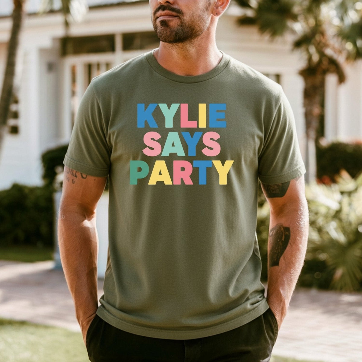 Kylie Says Party Shirt – Retro Disco Pop-Inspired Graphic product image 2