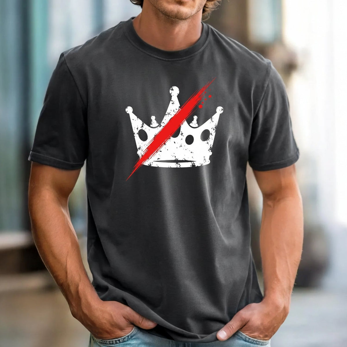 No Kings in America T-Shirt – Crown Graphic Tee Freedom product image 3