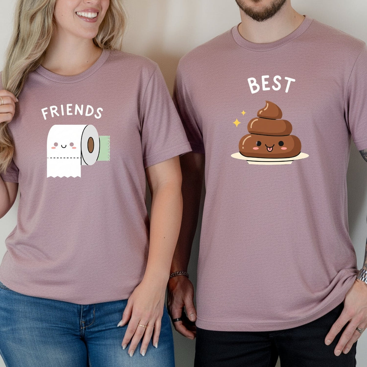 Best Friends Girl Poop Letter Matching T-Shirts For Besties product image 2