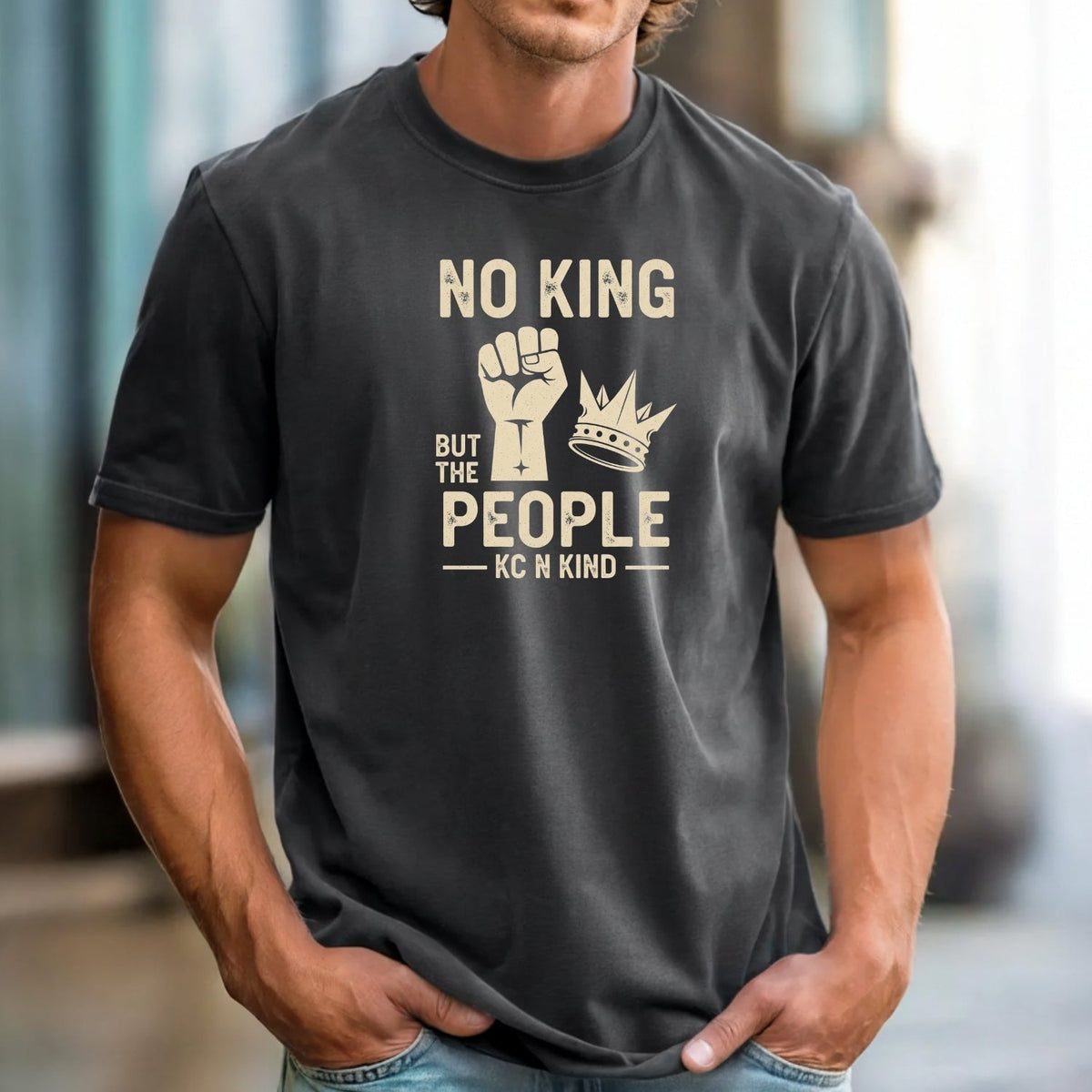 No King But The People T-Shirt – Unisex Equality & product image 3